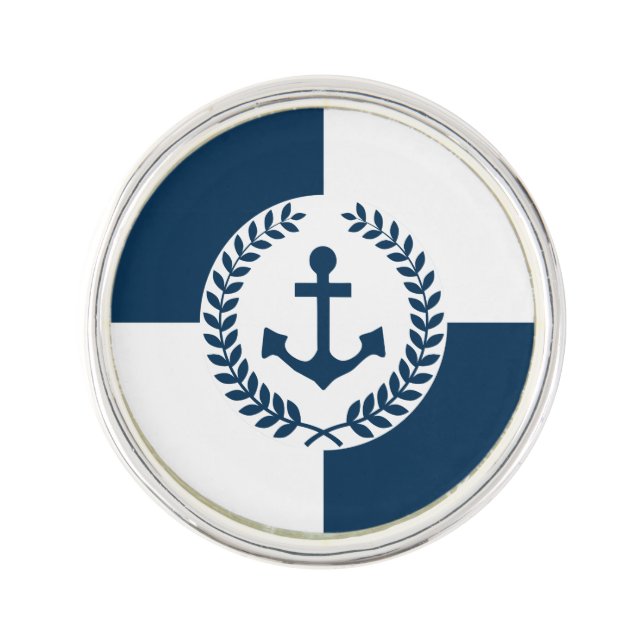 Nautical themed design pin (Front)