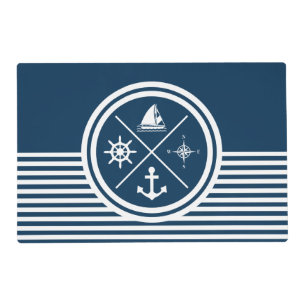 Nautical themed design placemat