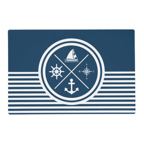 Nautical themed design placemat