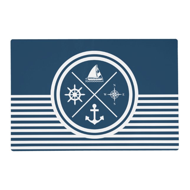 Nautical themed design placemat (Front)