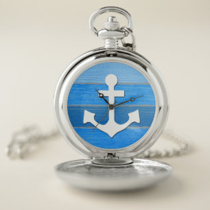 Nautical themed design pocket watch