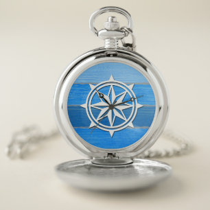 Nautical themed design pocket watch