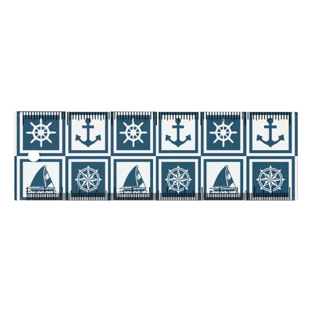 Nautical themed design ruler (Front)