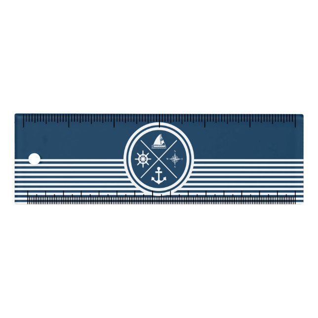Nautical themed design ruler (Front)