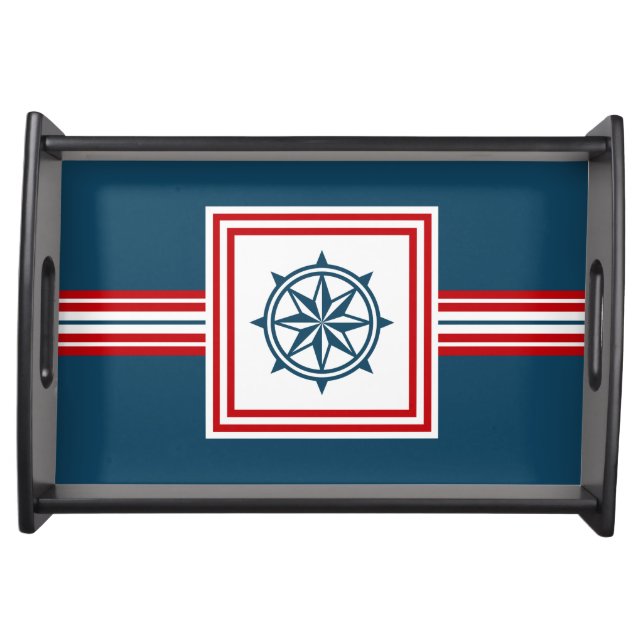 Nautical themed design serving tray (Front)
