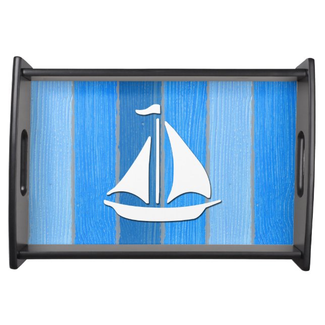 Nautical themed design serving tray (Front)
