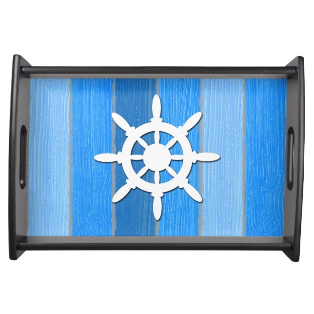 Nautical themed design serving tray (Front)