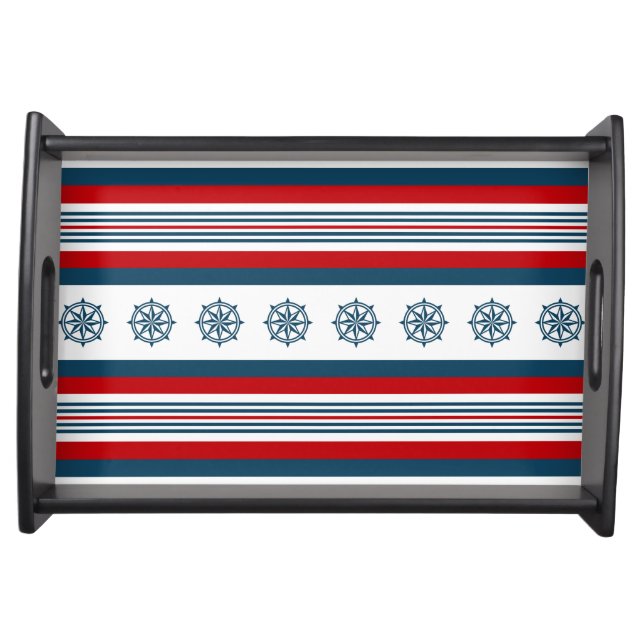 Nautical themed design serving tray (Front)