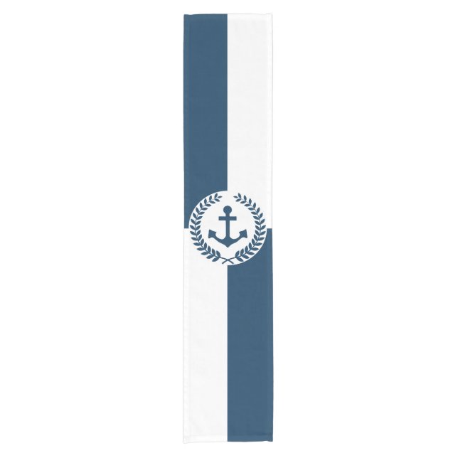 Nautical themed design short table runner (Front)