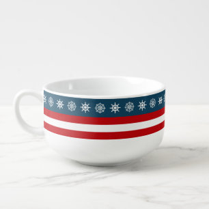 Nautical themed design soup mug