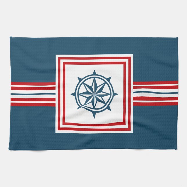 Nautical themed design towel (Horizontal)
