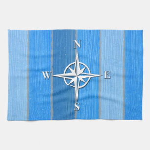 Nautical themed design towel