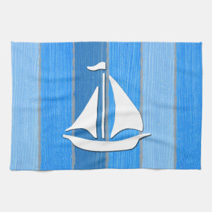 Nautical themed design towel