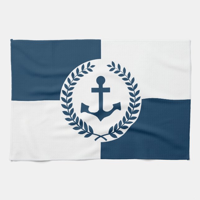 Nautical themed design towel (Horizontal)