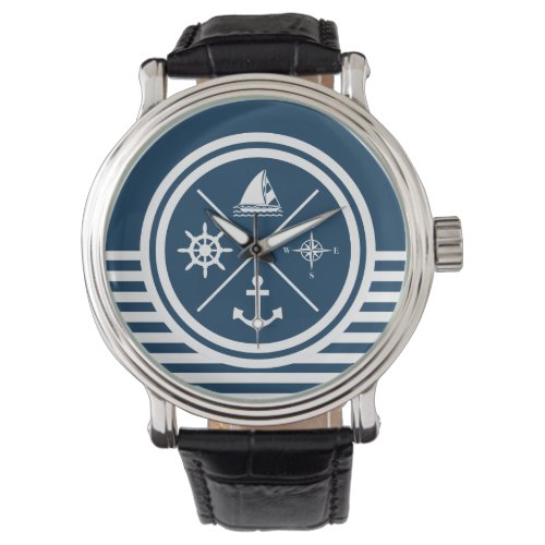 Nautical themed design watch