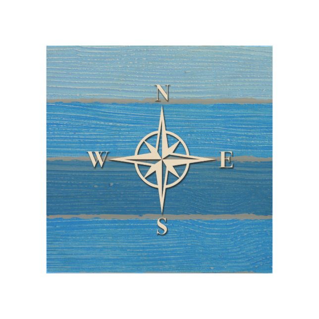 Nautical themed design wood wall decor (Front)