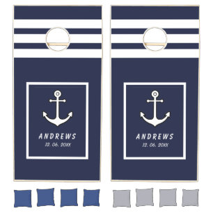 Nautical Themed Family Cornhole Set