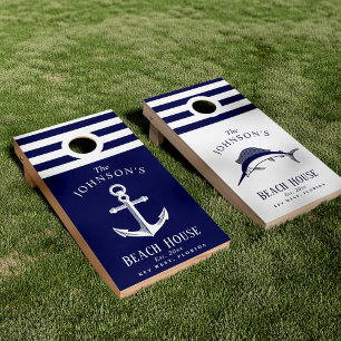 Nautical Themed Family Cornhole Set