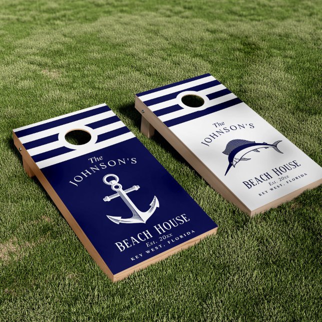 Nautical Themed Family Cornhole Set (Creator Uploaded)