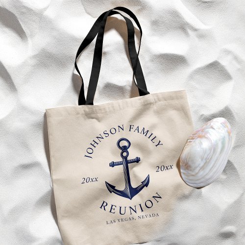 Nautical Themed Family Reunion Anchor Tote Bag