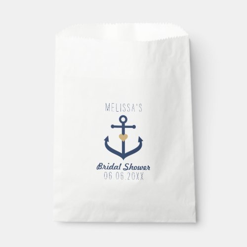Nautical themed Favor Bags _ Anchor Design