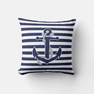 Nautical Themed Gifts Throw Pillows Anchor