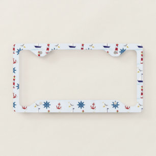 Nautical Themed License Plate Frame