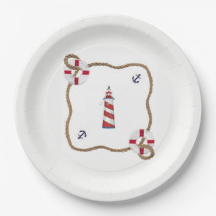 Nautical Themed Paper Plates