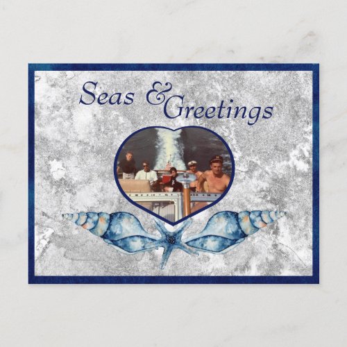 Nautical_themed Seas  Greetings Holiday Postcard