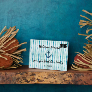 Nautical themed Stag Bachelor Party  Plaque