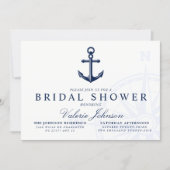 Nautical Themed | Vintage Anchor Bridal Shower Invitation (Front)