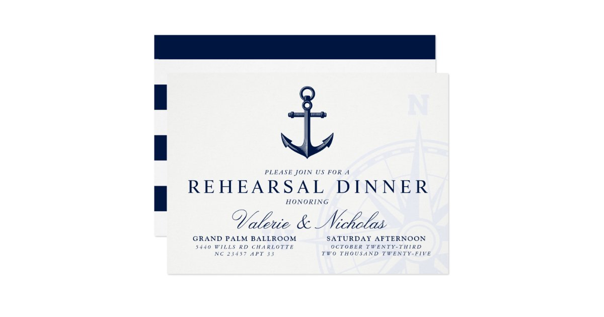 Nautical Themed | Vintage Anchor Rehearsal Dinner ...