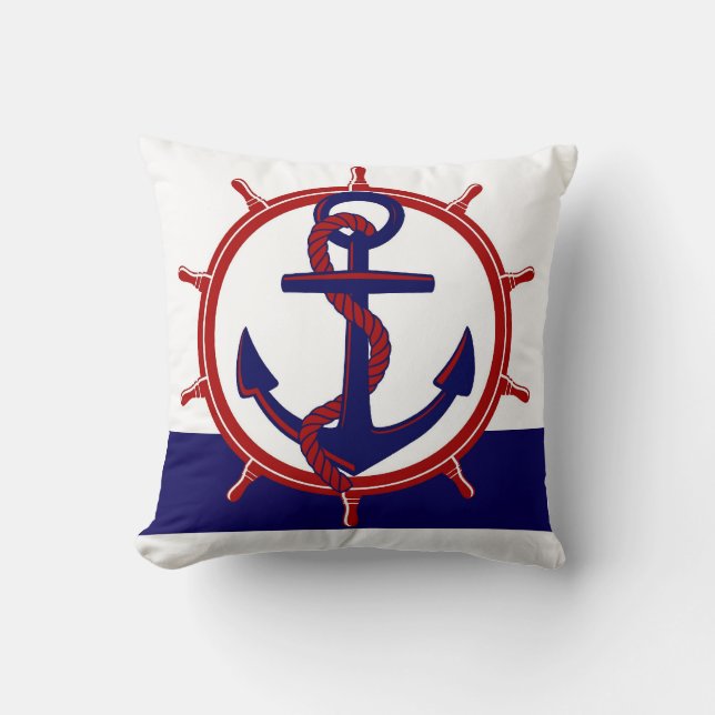 Nautical Throw Pillow (Front)