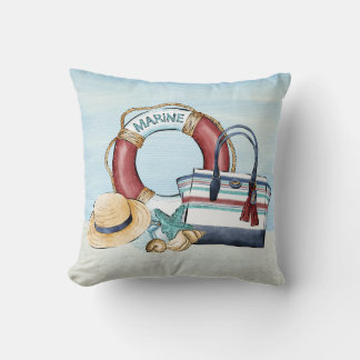 Nautical Throw Pillow