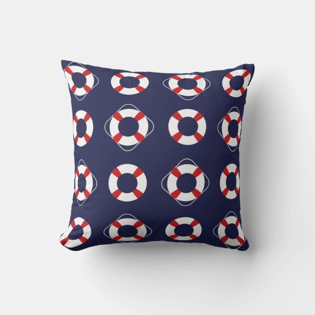Nautical Throw Pillow (Front)