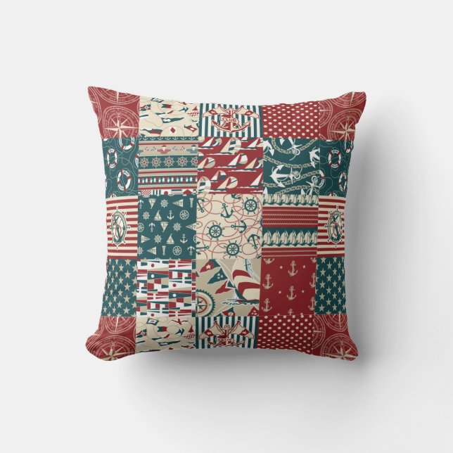 Nautical Throw Pillow (Front)