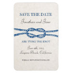 Nautical Tie The Knot Wedding Save The Date (gray) Magnet at Zazzle