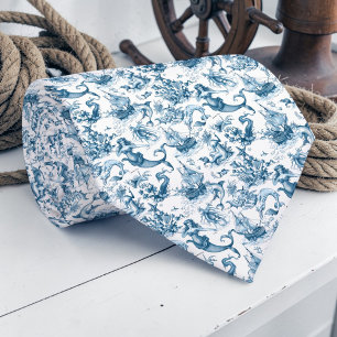 Nautical Toile Custom Necktie