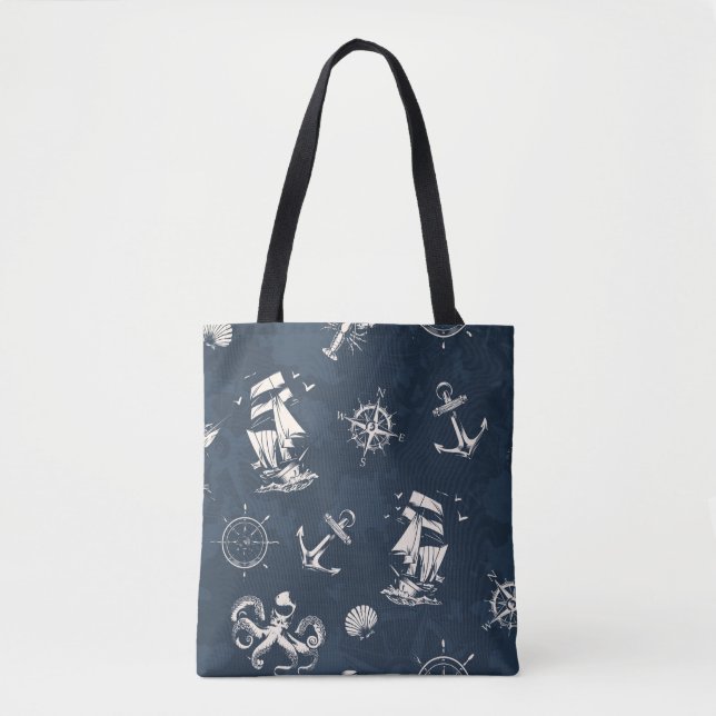 Nautical Tote Bag (Front)
