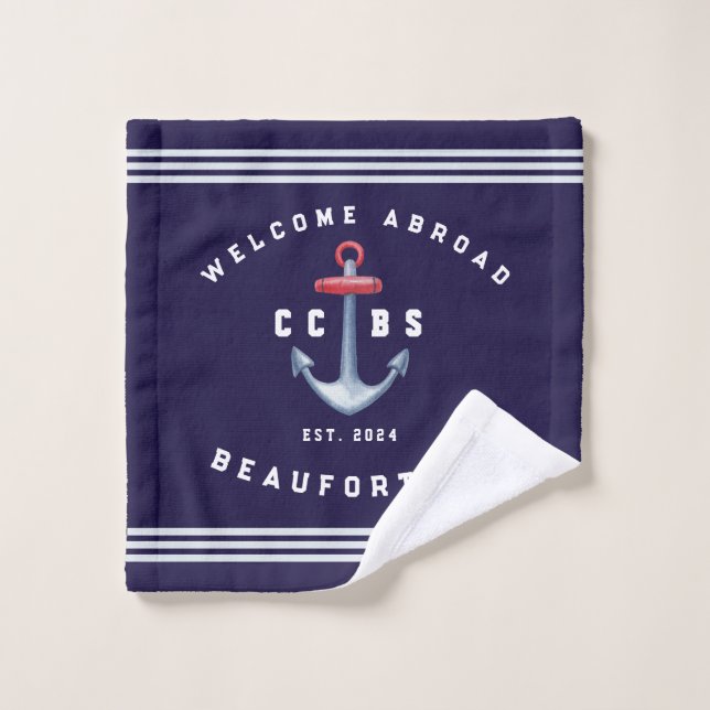 Nautical Towel Set (Wash Cloth)