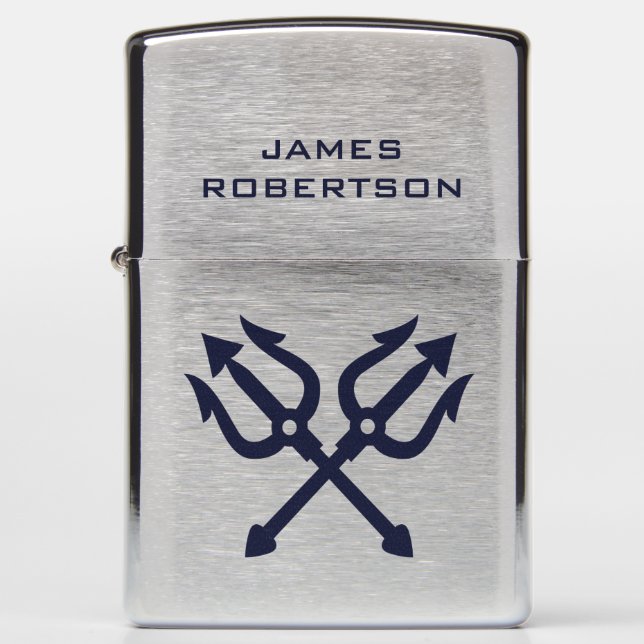 Nautical Trident  Zippo Lighter (Front)