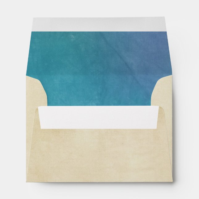 Nautical Tropical Beach Envelope (Back (Bottom))