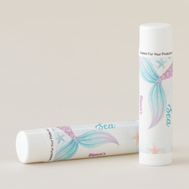 Nautical two the Sea 2nd Birthday party Lip Balm (Front)
