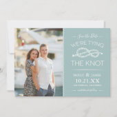 Nautical Tying the Knot Photo Save the Date (Front)