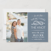 Nautical Tying the Knot Photo Save the Date Magnet (Front)