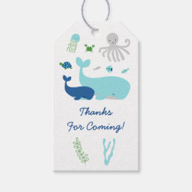 Nautical Under The Sea Baby Shower Gift Tags