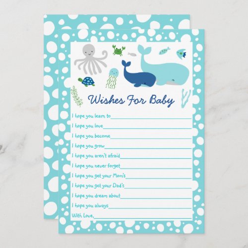 Nautical Under The Sea Baby Shower Invitation