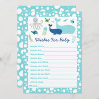 Nautical Under The Sea Baby Shower Invitation