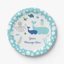 Nautical Under The Sea Baby Shower Paper Plates