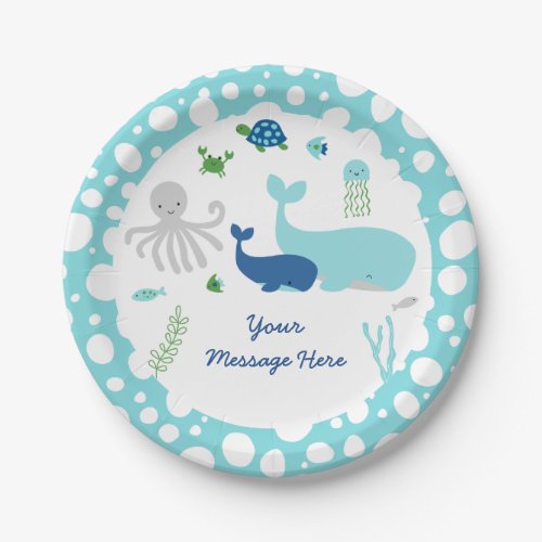 Nautical Under The Sea Baby Shower Paper Plates